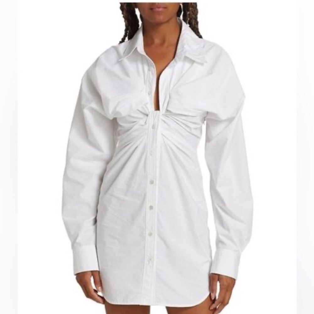 Alexander Wang Poplin Dress With Knot Placket